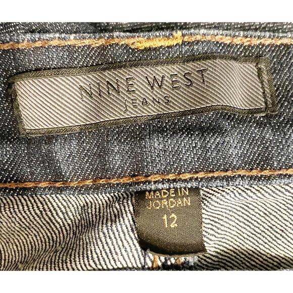 50% OFF Nine West Jeans Broadway Fit Straight Leg Dark Blue - Picture 7 of 7
